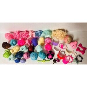 LOL Surprise Doll Wigs Big Baby Wigs Headbands Hats Tiara 44 Pieces WOW
